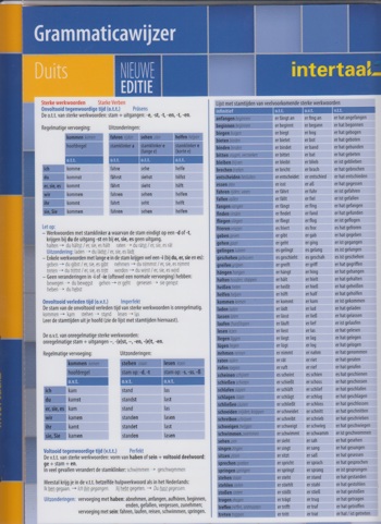 9789462930889 - Grammaticawijzer Duits - nieuwe editie uitklapkaart