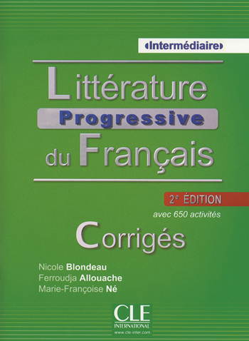 9789462932579 - Littérature progressive du français 2e édition niveau intermédiaire corrigés