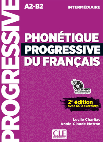 9789462933118 - Phonétique progressive du français 2e édition - niveau intermédiaire livre + CD audio