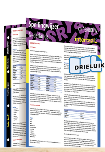 9789462935730 - Spellingwijzer Nederlands onderbouw uitklapkaart