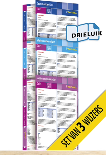 9789462935761 - Wijzers Duits - nieuwe editie (set van 3) uitklapkaarten