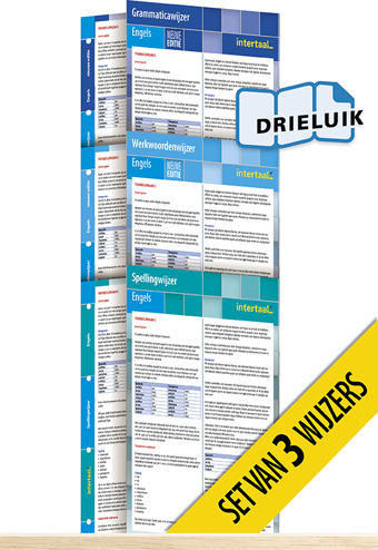 9789462935778 - Wijzers Engels - nieuwe editie (set van 3) uitklapkaarten