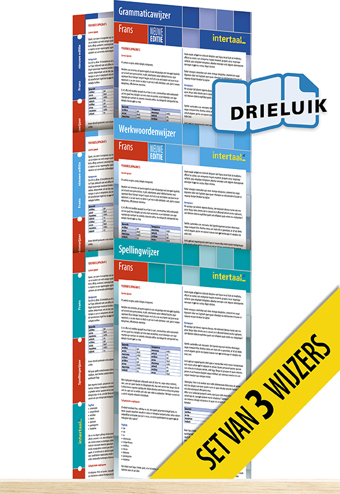 9789462935785 - Wijzers Frans - nieuwe editie (set van 3) uitklapkaarten