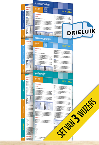 9789462935808 - Wijzers Spaans - nieuwe editie (set van 3) uitklapkaarten