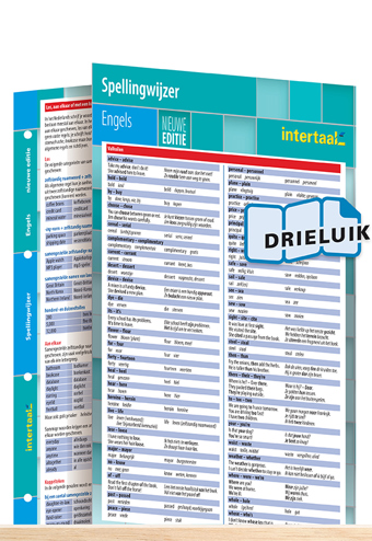 9789462937222 - Spellingwijzer Engels - nieuwe editie uitklapkaart