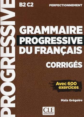 9789462939073 - Grammaire progressive du français 3e édition - niveau perfectionnement corrigés