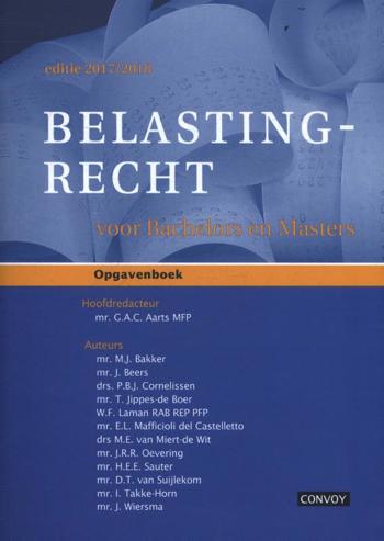 9789463170550 - Belastingrecht Bachelors 17/18 Opgavenboek