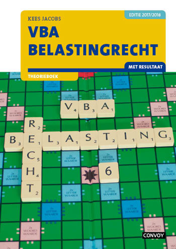 9789463170741 - VBA Belastingrecht 2017-2018 Theorieboek