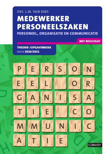 9789463172288 - MPZ Personeel Organisatie Communicatie Theorie-/opgavenboek 2020-2021