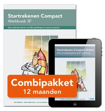9789463261234 - Startrekenen compact 3f combipakket werkboek + lic 12 mnd
