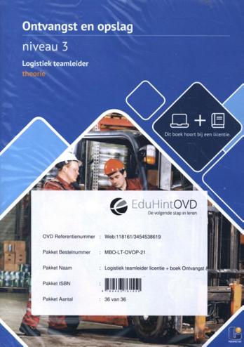 9789463761550 - Logistiek teamleider licentie + boek Ontvangst & Opslag