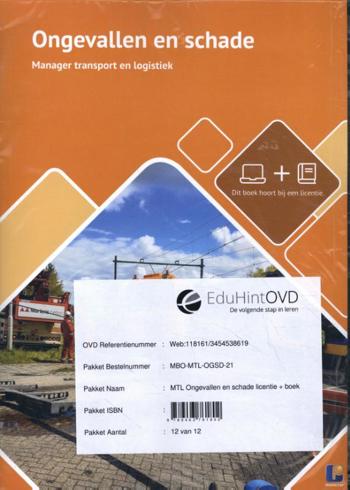 9789463761802 - MTL Ongevallen en schade licentie + boek