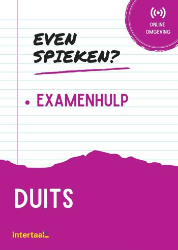 9789463923422 - Even Spieken - Examenhulp Duits