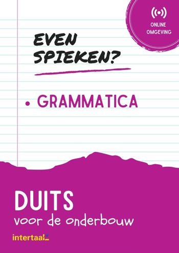 9789463923446 - Even Spieken - Grammatica Duits voor de onderbouw