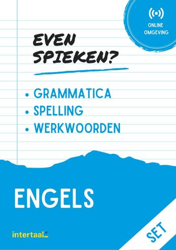 9789463923477 - Even Spieken - Engels grammatica, spelling, werkwoorden en woordenschat (set)