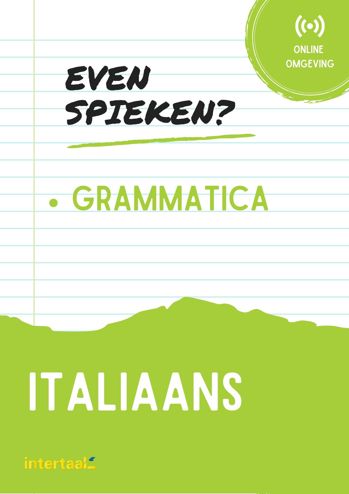 9789463923705 - Even Spieken - Italiaans grammatica