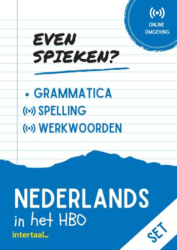 9789463923804 - Even Spieken - Nederlands in het HBO (set)
