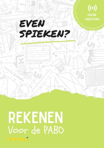 9789463923941 - Even Spieken - Rekenen voor de PABO