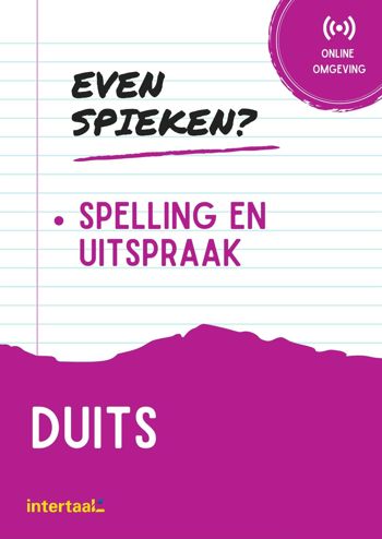 9789463924139 - Even Spieken - Duits spelling en uitspraak