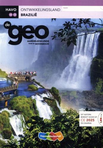 9789464138498 - De Geo LRN-line (CE 2025 ev) in Learnbeat+boek havo Brazilië