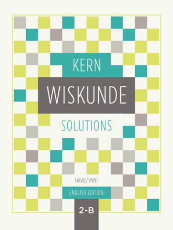 9789464420029 - KERN Wiskunde English edition 2 havo vwo oplossingenbk dl B