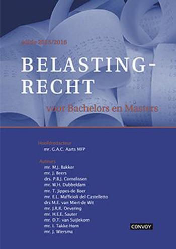 9789491725609 - Belastingrecht voor Bachelors en Masters 2015/2016 Theorieboek