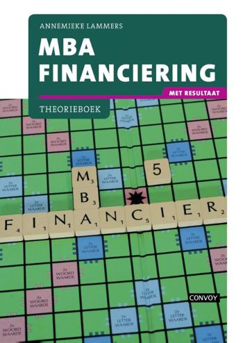 9789491725807 - MBA Financiering met resultaat Theorieboek