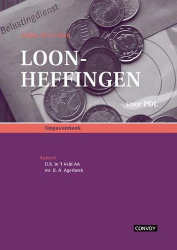 9789491725913 - Loonheffingen Opgavenboek voor PDL 2015/2016