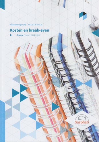 9789492028686 - Kosten en break-even