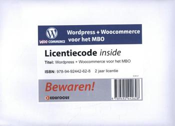 9789492442628 - WordPress + WooCommerce voor het MBO - 2 jaar licentie