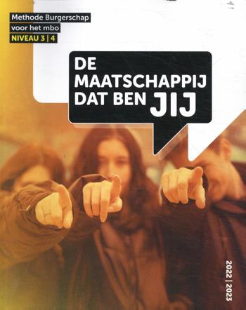 9789492620644 - De maatschappij dat ben JIJ - niveau 3-4