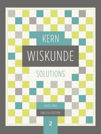 9789493113770 - KERN Wiskunde English edition 2 havo/vwo oplossingenboek