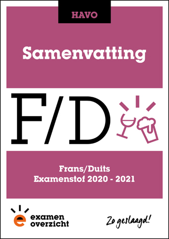 9789493190016 - Samenvatting Examenstof Frans en Duits HAVO 2020-2021
