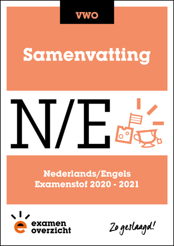 9789493190382 - Samenvatting Examenstof Nederlands en Engels VWO 2020-2021