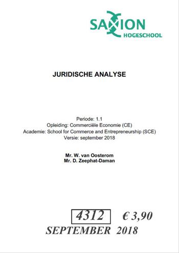 9990002073335 - JURIDISCHE ANALYSE CE 1