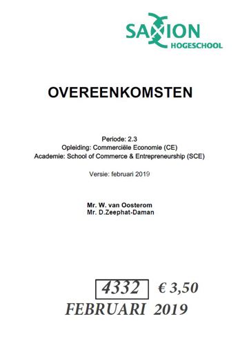 9990002073380 - OVEREENKOMSTENRECHT KW.2.4 CE