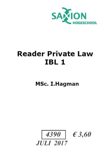 9990002073472 - READER PRIVATE LAW IBL 1