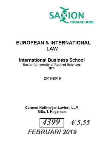 9990002073496 - INTERNATIONAL EUROPEAN LAW
