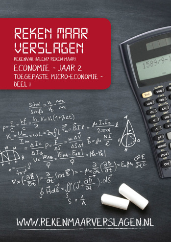 9990002081491 - Reken Maar Verslag Toegepaste micro-economie