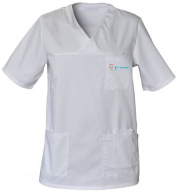 9990002096976 - Tuniek Vivian GO! Diksmuide wit maat XS