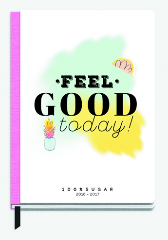 9990089766496 - Awesome girls schoolagenda 2016-2017 wit