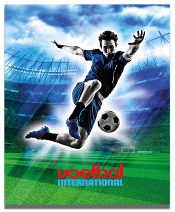 9990092007180 - Voetbal International ringband 2-rings blauw
