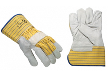 9990093418503 - Handschoen 2025R 10 wit/geel rundnerfleer palmversterking