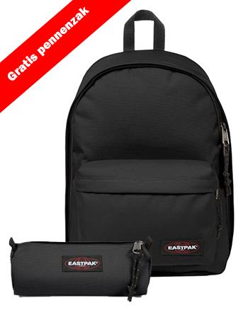 9990097628656 - Eastpak Out of office black + gratis pennenzak