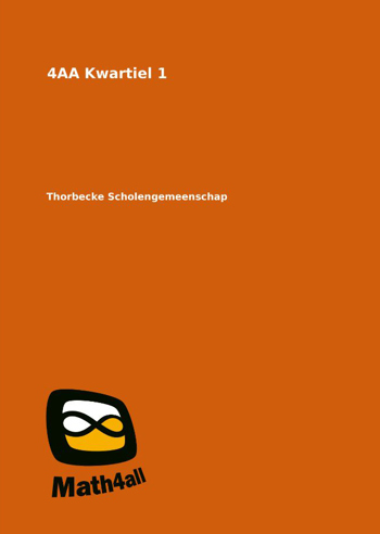 9998000073371 - Math4All - Reader 4AA Kwartiel 1 - Thorbecke Scholengemeenschap