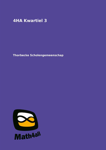 9998000073432 - Math4All - Reader 4HA Kwartiel 3 - Thorbecke Scholengemeenschap