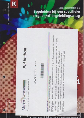 9990079258529 - Fase 3 pakket pedagogisch medewerker jeugdzorg niveau 4 (2011) (CZW3PWJZ0000)
